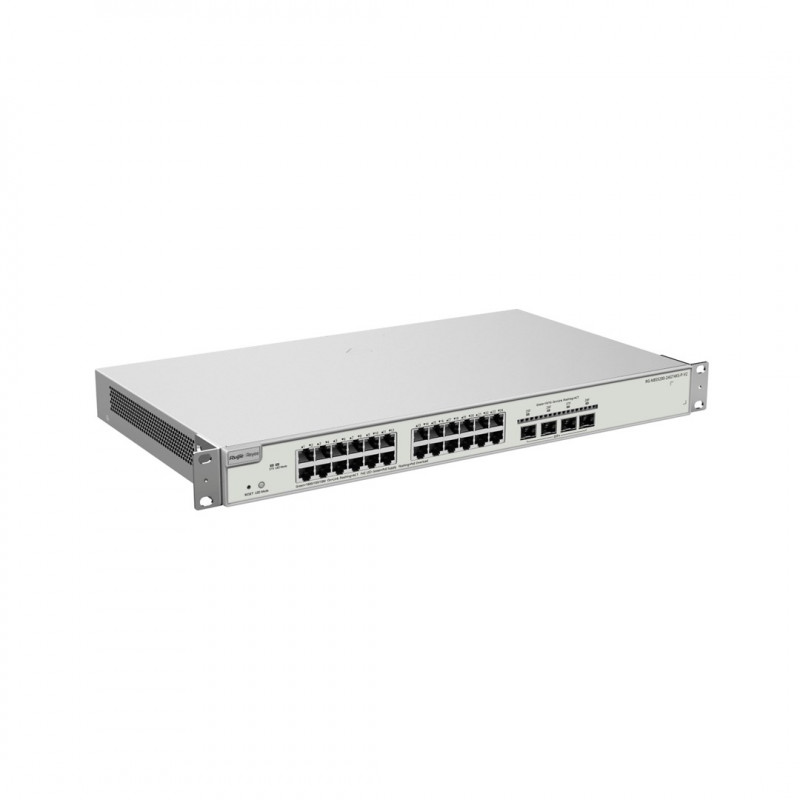 Reyee RG-NBS5200-24GT4XS-P-V2 hallittava PoE-kytkin, 24 porttia + 4x SFP+