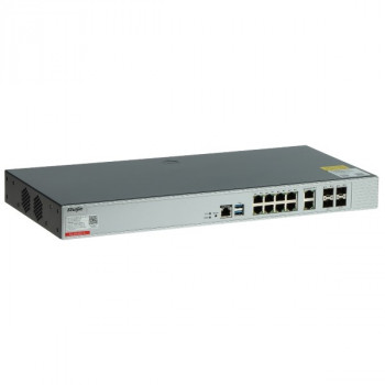 Ruijie RG-WS6012-L kytkin / verkkokontrolleri, 8 porttia + 2x Uplink + 2x SFP + 2x SFP+