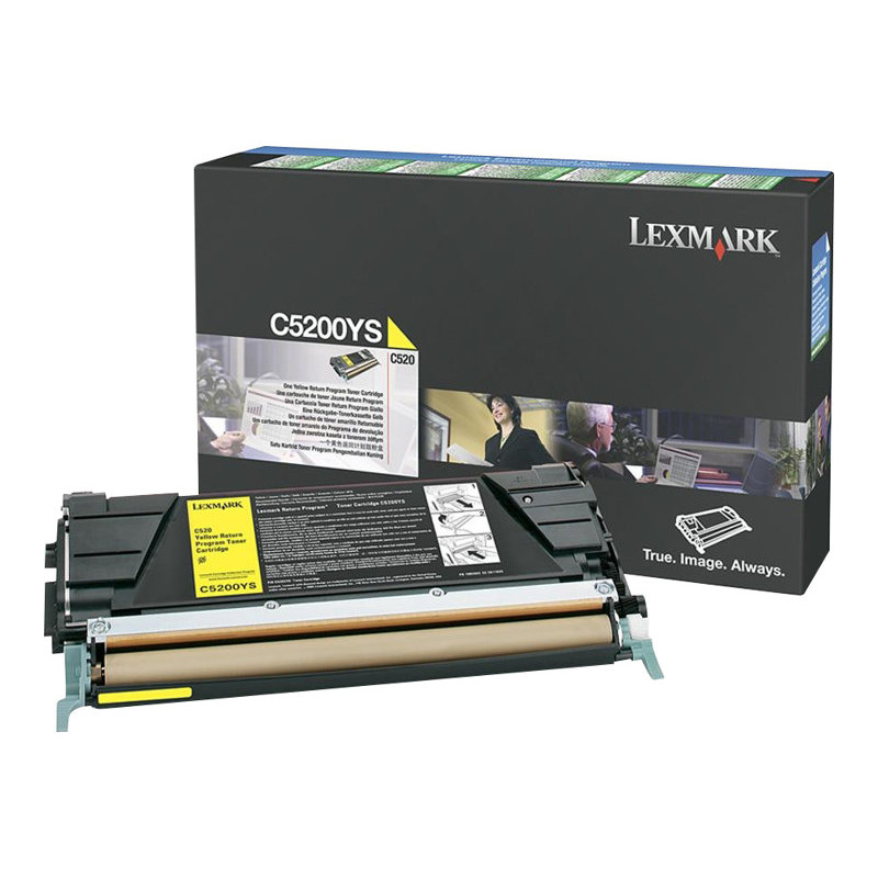 Lexmark C5200YS väriainekasetti, keltainen, alkuperäinen, LRP