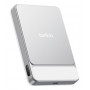 Belkin UltraCharge Pro Slim BPD022HQWH magneettinen varavirtalähde, 10000 mAh, 25 W, hopea, näytöllä