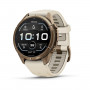 Garmin Fenix 9 Pro 010-04335-26 älykello, 43 mm, Autumn Gold -titaani, kermanvärinen/ranskanharmaa silikoniranneke