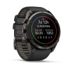 Garmin Fenix 9 Pro 010-04337-16 älykello, 51 mm, Carbon Gray DLC -titaani, musta/Pebble Grey -silikoniranneke