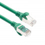 ACT FC2703 S/FTP CAT6A kytkentäkaapeli, 3 m, TPE, erittäin joustava, takertumaton, RJ45-liittimet, vihreä