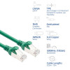 ACT FC2715 erittäin joustava S/FTP CAT6A kytkentäkaapeli, 15 m, TPE, takertumattomat RJ45-liittimet, vihreä