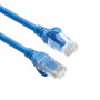 ACT FC1610 erittäin joustava CAT6A U/UTP -kytkentäkaapeli RJ45-liittimillä, 10 m, TPE, takertumisenestosuojilla, sininen