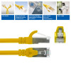 ACT FC2801 S/FTP CAT6A -kytkentäkaapeli, 1 m, TPE, erittäin joustava, takertumaton, RJ45, keltainen