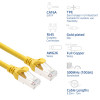 ACT FC2810 S/FTP CAT6A -kytkentäkaapeli, 10 m, TPE, erittäin joustava, takertumaton, RJ45, keltainen