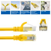 ACT FC1805 U/UTP CAT6A TPE erittäin joustava kytkentäkaapeli RJ45-liittimillä, 5 m, keltainen