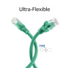 ACT FC1700 U/UTP CAT6A -kytkentäkaapeli, TPE, erittäin joustava, RJ45, 0,5 m, vihreä