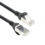 ACT FC2915 S/FTP CAT6A erittäin joustava kytkentäkaapeli, TPE, takertumista estävät RJ45-liittimet, 15 m, musta