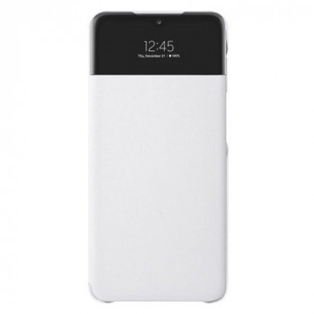 Samsung Smart S View Wallet Cover -suojakotelo Galaxy A32 5G:lle, valkoinen