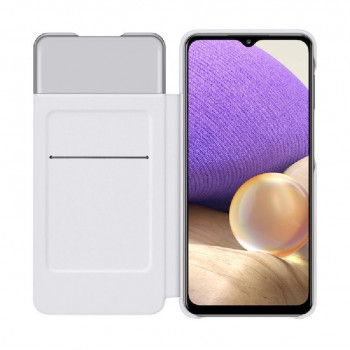 Samsung Smart S View Wallet Cover -suojakotelo Galaxy A32 5G:lle, valkoinen