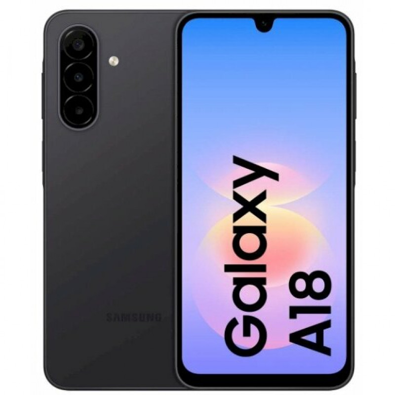 Samsung Galaxy A18 4G A185 älypuhelin, Dual SIM, 4 GB RAM, 128 GB, musta