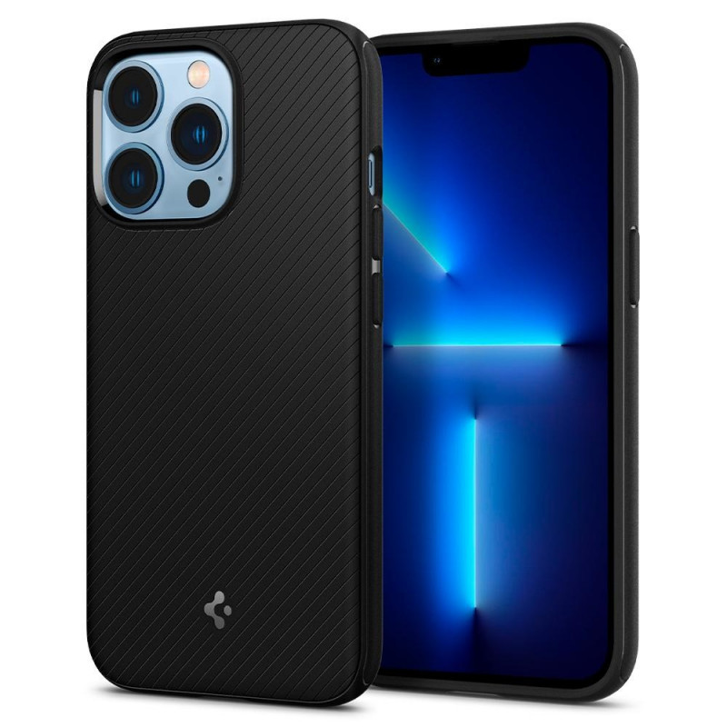 Spigen Mag Armor SPN1735BLK suojakuori Apple iPhone 13 Pro -puhelimelle, MagSafe, mattamusta