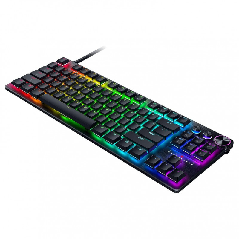 Razer Huntsman V3 Pro Low-Profile TKL -pelinäppäimistö, analogiset kytkimet, DE (ISO) -asettelu, musta