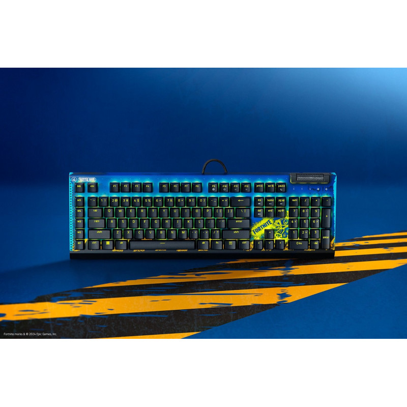 Razer BlackWidow V4 X Fortnite Edition pelinäppäimistö, USB, amerikanenglantilainen asettelu