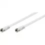 Wentronic Goobay 27031 SAT-liitäntäkaapeli, 1,5 m, F-liitin–F-liitin, valkoinen