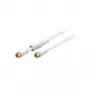 Wentronic 67298 SAT F-liitin–F-liitin, uros/uros, kullattu, valkoinen