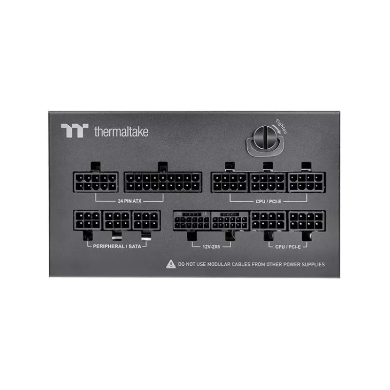 Thermaltake Dockpower FI 1200W tietokoneen virtalähde, 80 PLUS Gold, ATX 3.1, musta