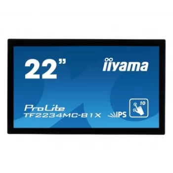 iiyama TF2234MC-B1X 21,5″ (55,9 cm) monikosketusnäyttö, 16:9, DVI