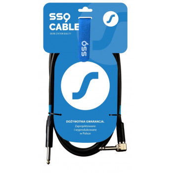 SSQ JMPJMK2 SS-1440 -kaapeli mono-jakki – mono-jakki (90 asteen kulma), 2 m, musta