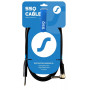SSQ JMPJMK2 SS-1440 -kaapeli mono-jakki – mono-jakki (90 asteen kulma), 2 m, musta