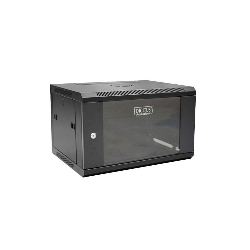 Digitus DN-W19 06U/450/B 6U seinäkaappi, musta