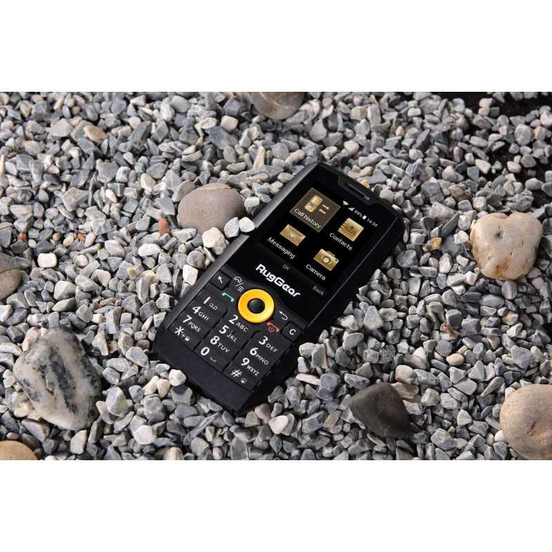 RugGear RG150 kestävä peruspuhelin, Dual SIM, musta