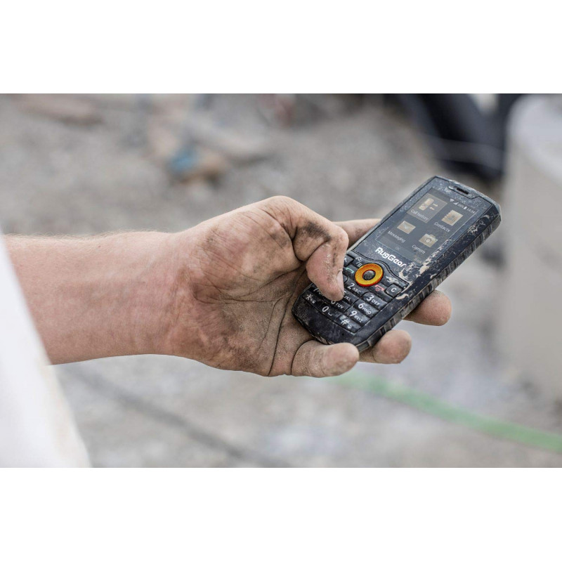 RugGear RG150 kestävä peruspuhelin, Dual SIM, musta
