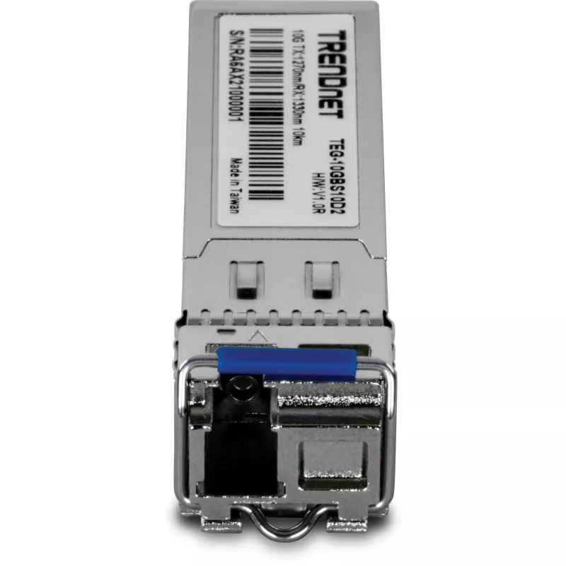 TRENDnet TEG-10GBS10D2 SFP+-lähetin-vastaanotinmoduuli, 10G, yksimuoto, kahden aallonpituuden, LC, 10 km
