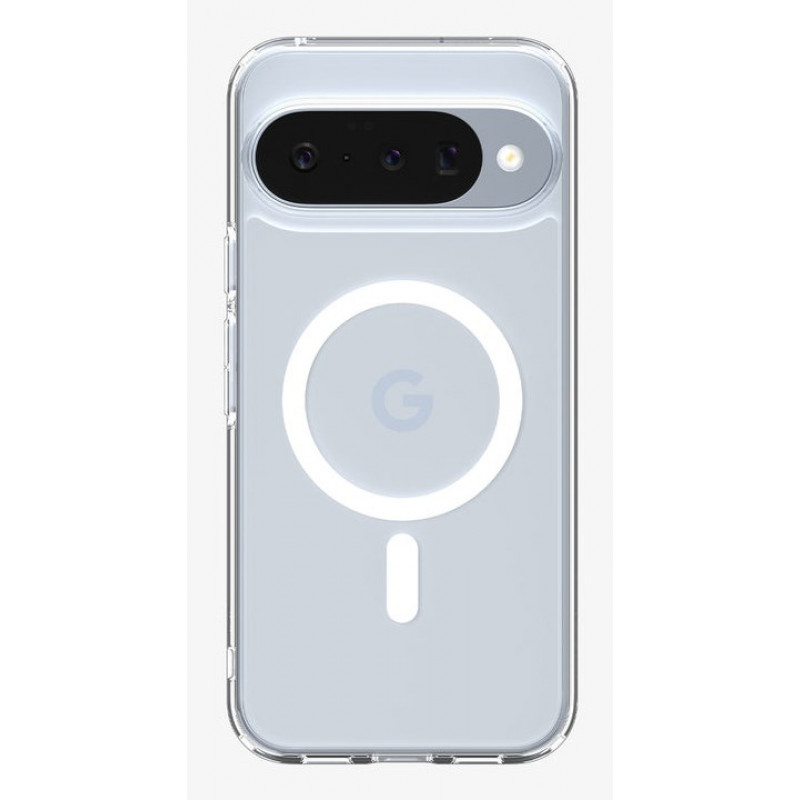 Spigen Ultra Hybrid MagSafe -suojakuori Google Pixel 10 Pro / Pixel 10, läpinäkyvä valkoinen
