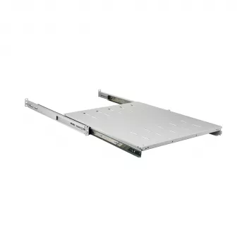 EFB Elektronik 691651NAGR.68 19″ 1U ulosvedettävä hylly, asennussyvyys 378–612 mm, 30 kg, RAL 7035