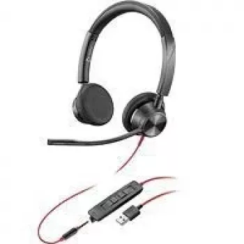 Poly Blackwire 3315 on-ear-kuulokemikrofoni, USB-A, musta, 213936-101