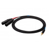 SSQ MIXLR1 SS-1816 äänikaapeli, 3,5 mm stereojakki – 2x XLR, 1 m, musta