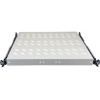 Alantec SA-PW-19-1U-570-4-S ulosvedettävä hylly 19″ 1U, syvyys 570 mm, harmaa