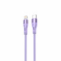 Tellur silikoninen Type-C – Lightning-kaapeli, PD 30 W, 1 m, violetti