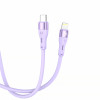 Tellur silikoninen Type-C – Lightning-kaapeli, PD 30 W, 1 m, violetti