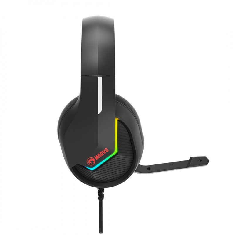 Marvo Tactic 40 H8618 BK pelikuulokkeet, langalliset, RGB, mustat