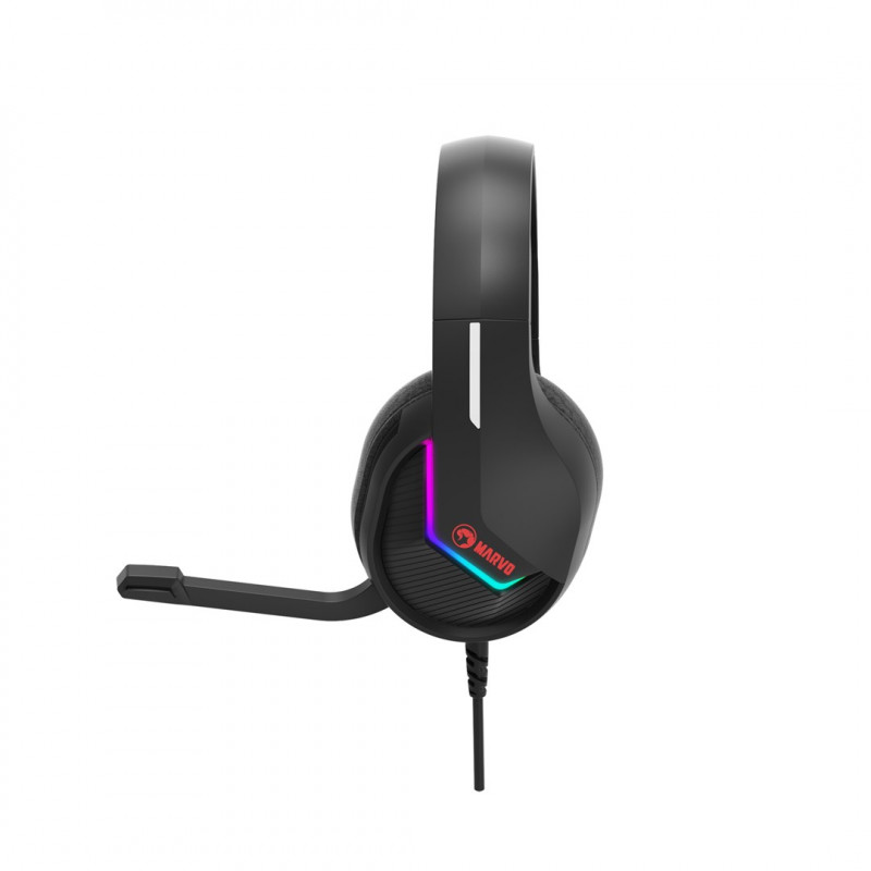 Marvo Tactic 40 H8618 BK pelikuulokkeet, langalliset, RGB, mustat