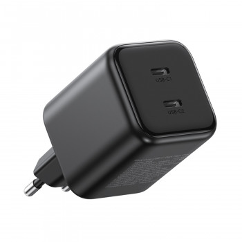 Ugreen X526 laturi 45 W, 2 x USB-C, GaN, musta