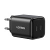 Ugreen X526 laturi 45 W, 2 x USB-C, GaN, musta