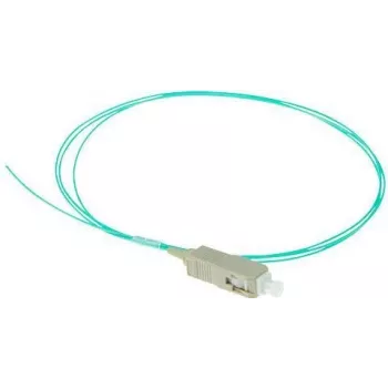 ACT RL8695 SC-pigtail-valokuitukaapeli, 1 m, OM3, LSZH, aqua