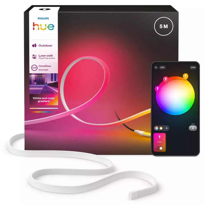 Philips Hue OmniGlow ulkovalonauha, 5 m, EU