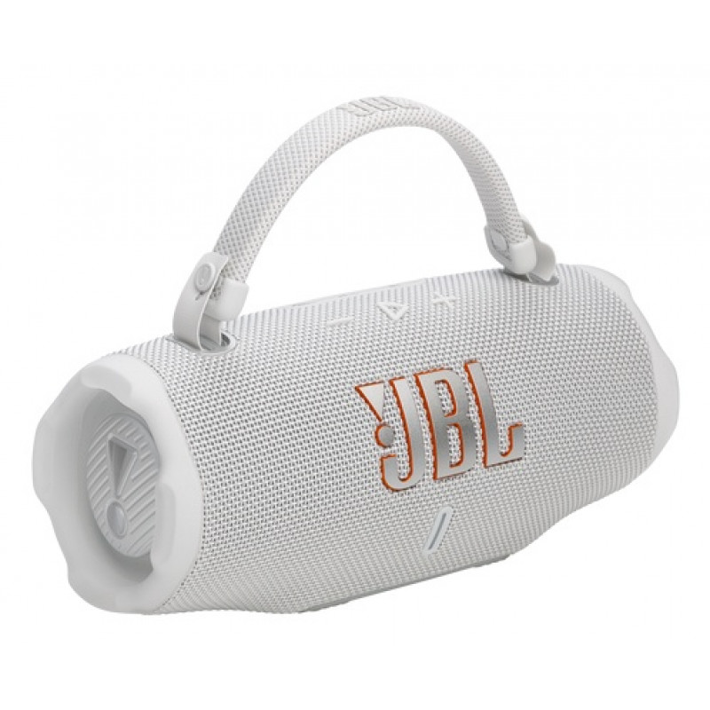 JBL Charge 6 kannettava Bluetooth-kaiutin, valkoinen