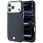 BMW Sign Deboss Quilted Metal Logo MagSafe -suojakuori iPhone 18 Pro Max / 17 Pro Max, antrasiitti