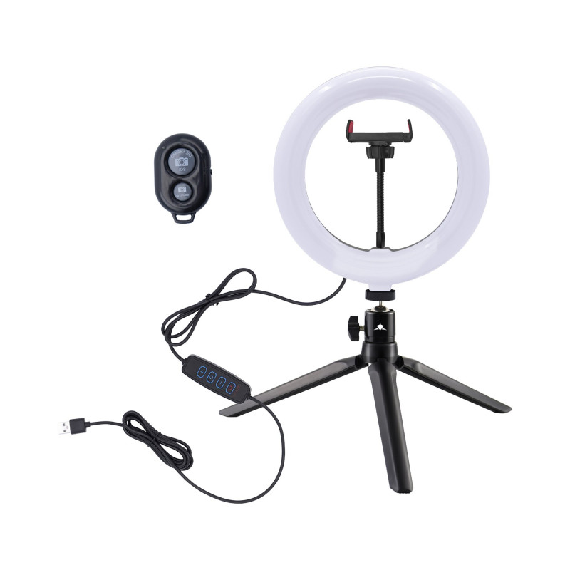 White Shark RL-08 MOONLIGHT-2 LED-rengasvalo, 21 cm