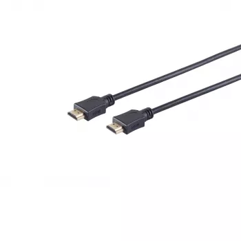 Wentronic 77473-E HDMI-kaapeli, 3 m, 3D, Ethernet, 4K 60 Hz, kullattu