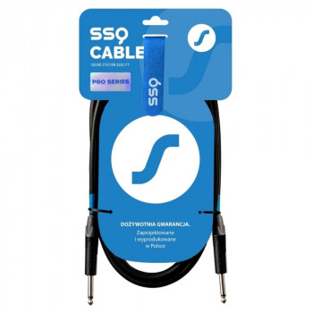 SSQ JMPJMP2 Pro äänikaapeli, 6,3 mm mono-jack – 6,3 mm mono-jack Neutrik-liittimillä, 2 m