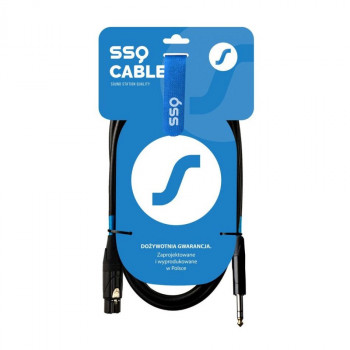 SSQ XLRJS5 äänikaapeli, XLR-naaras – 6,3 mm stereo-jack, 5 m