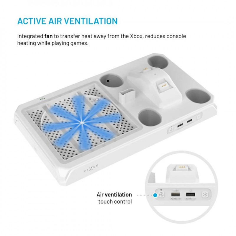 Fixed FIXXB-MCS-WH monitoimiasema Xbox Series X/S -konsoleille, valkoinen
